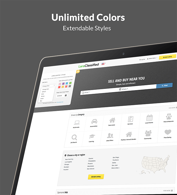 LaraClassifier - Classified Ads Web Application